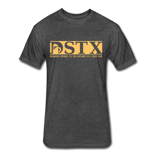 Fitted Cotton DSTX Logo Tee - heather black