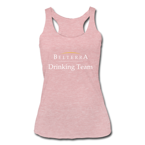 Belterra Drinking Team, Ladies Racerback Tank - heather dusty rose